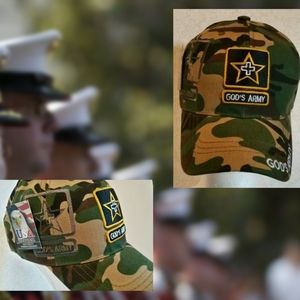 🧢 Green Camo Gods Army Ball Cap Hat